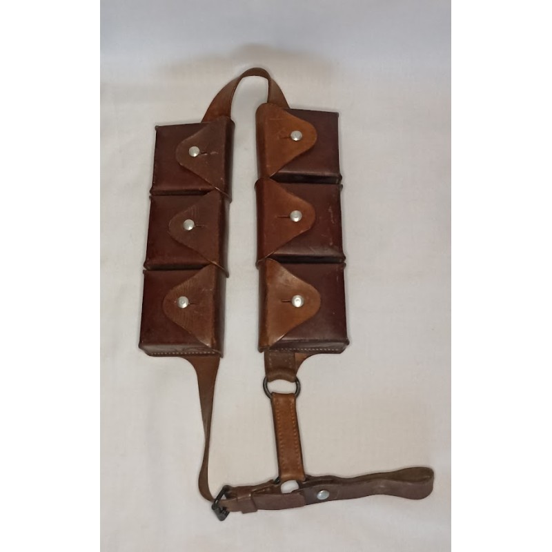 Cartouchière cuir Cavalerie Armée Suisse 1955