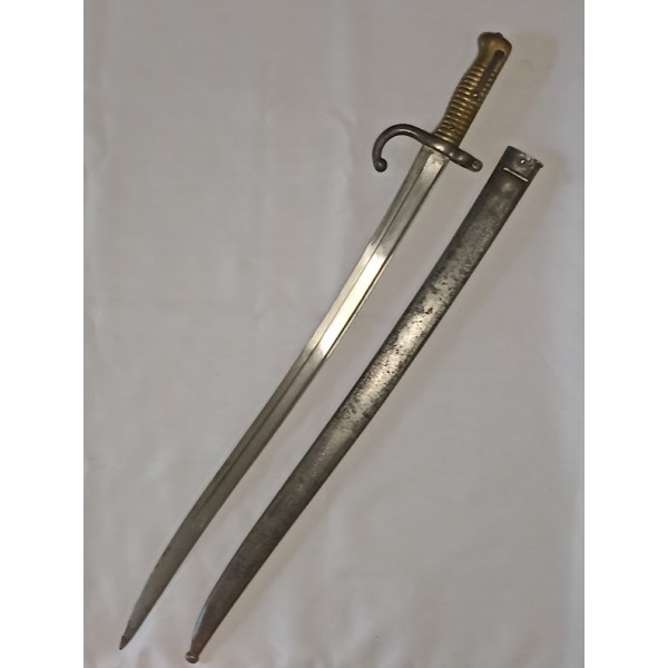 Sabre baïonnette Chassepot 1874 XIXème