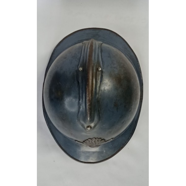 Casque Adrian 15 Artillerie 1er model + citation WW1 14/18
