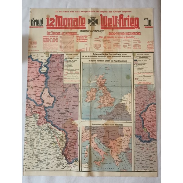 Souvenir Prussien artisanat de tranchées Allemand 14/18