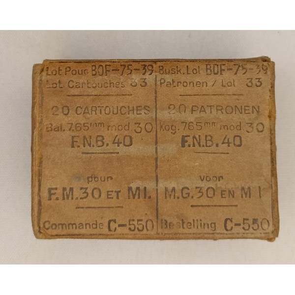 Boite vide munitions 7,65mm...