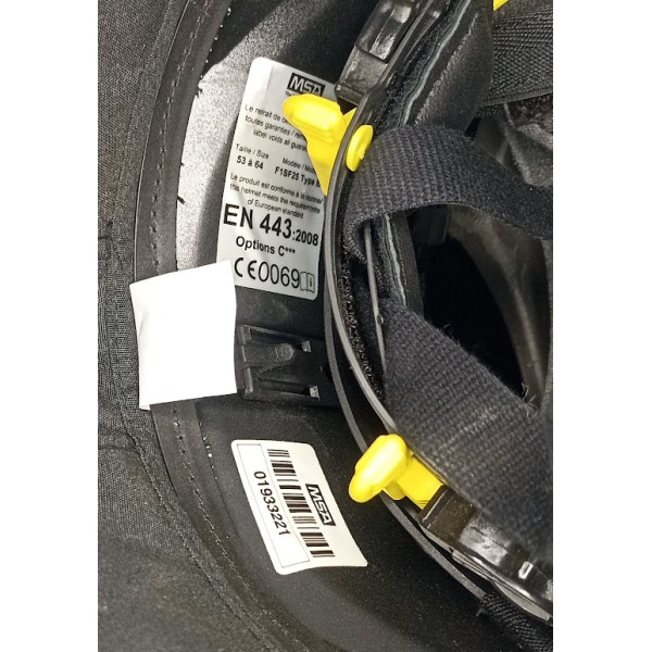 Casque Sapeur Pompier F1 GALLET MSA 2008 état neuf