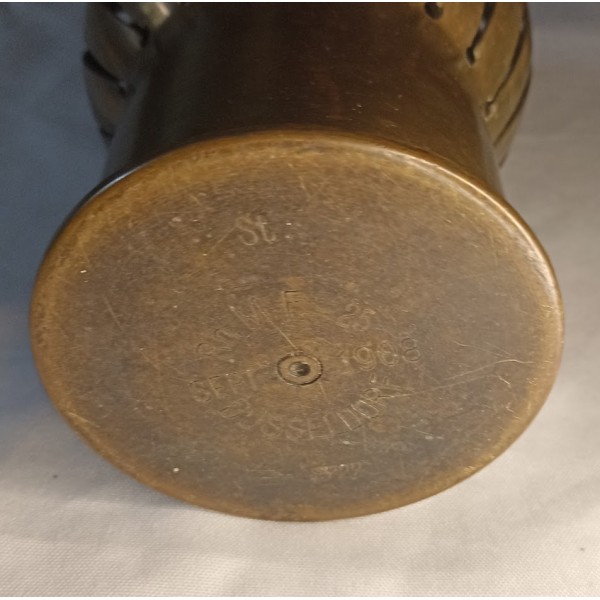 Artisanat de tranchée Poilu 1916 douille vase 14/18 WW1