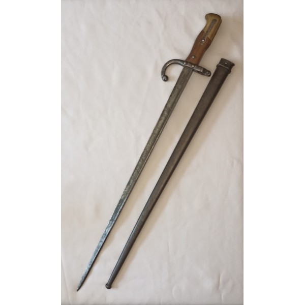 Baïonnette modèle 1874 fusil gras datée 1876