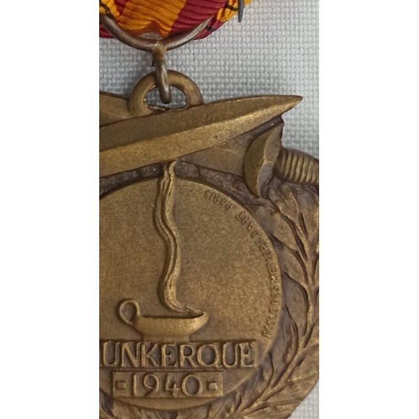 Médaille DUNKERQUE 1940 guerre 39/45 WWII