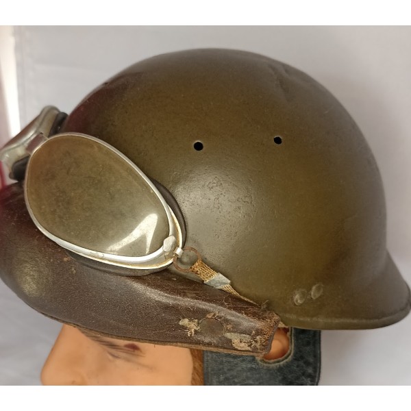 Casque Adrian modèle 1935 troupes Motorisées 39/45 WW2