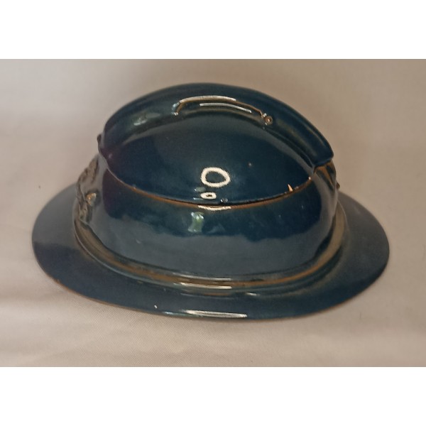 Casque Adrian bonbonnière en faïence 14/18 WW1