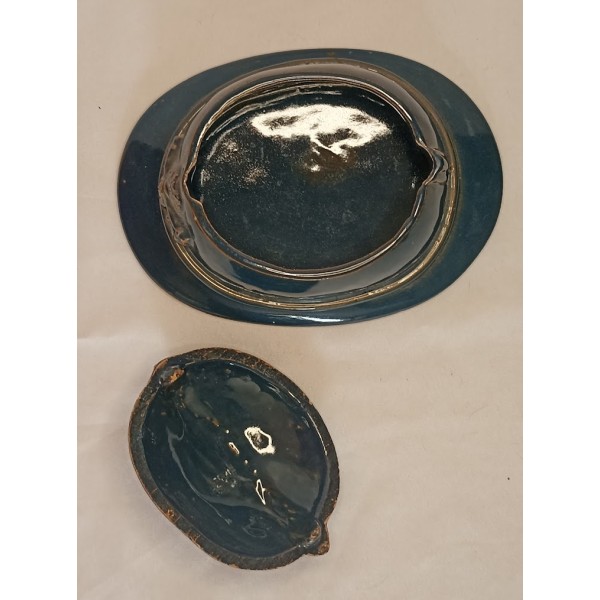 Casque Adrian bonbonnière en faïence 14/18 WW1