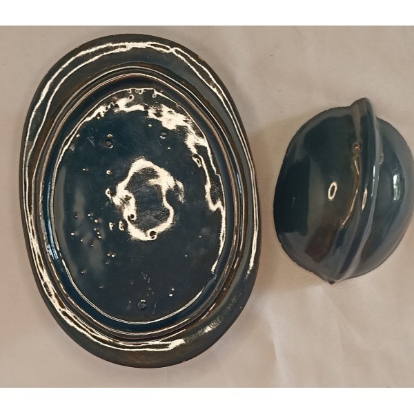 Casque Adrian bonbonnière en faïence 14/18 WW1