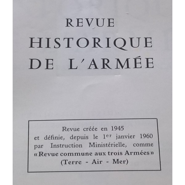 Revue Historique du Génie