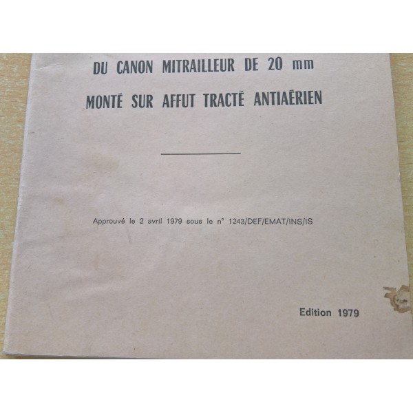 TTA 272 Canon mitrailleur de 20mm