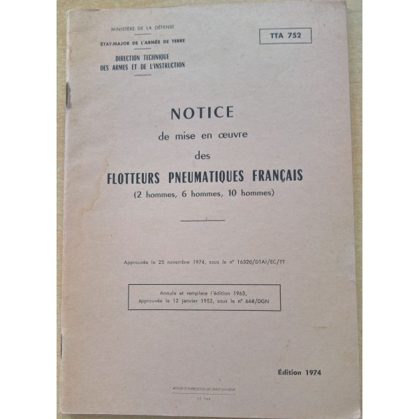 TTA 752 Flotteurs...