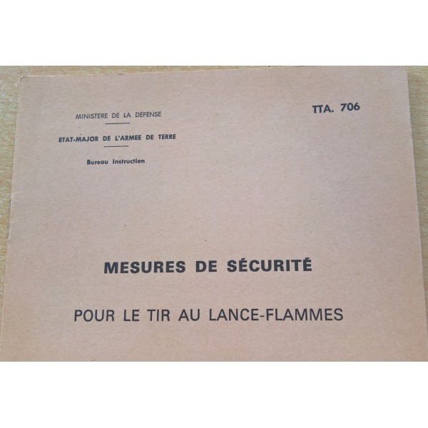 TTA 706 Tir au lance-flammes