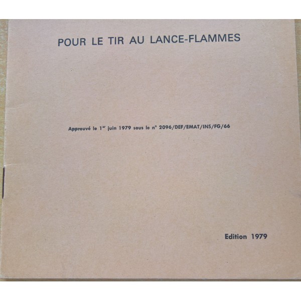 TTA 706 Tir au lance-flammes