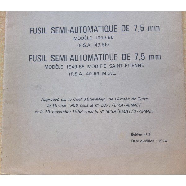 MAT 1032 Fusil semi-automatique de 7,5mm