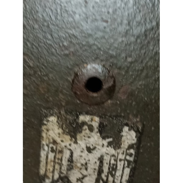 Casque Allemand model 35 peinture granitée béton 1940 WW2