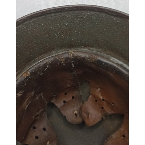 Casque Allemand model 35 peinture granitée béton 1940 WW2