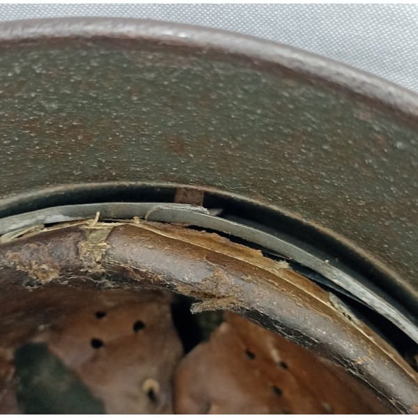 Casque Allemand model 35 peinture granitée béton 1940 WW2
