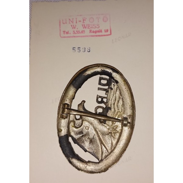 Badge et carte secouriste Allemand DLRG 1942 WW2