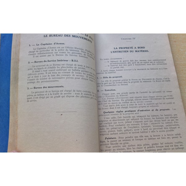Manuel des nouvelles recrues de  la Marine National 1952