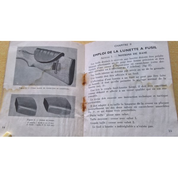 MAT 1853 guide lunette de tir modèle 1953