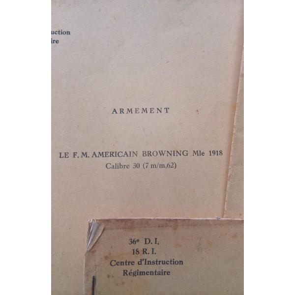 3 livrets d'Instruction...