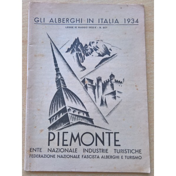 Lot de 2 revues touristiques Italie fachiste de 1934