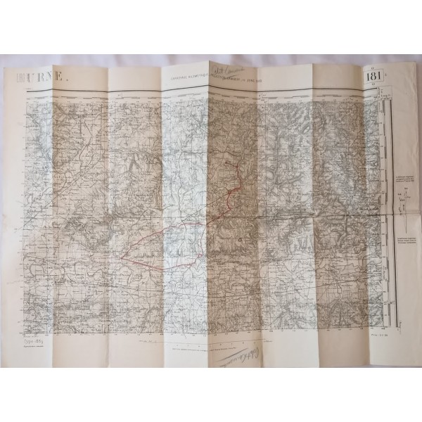 Carte Etat Major secteur...