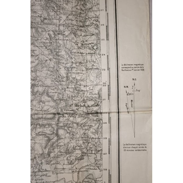 Carte Etat Major secteur...