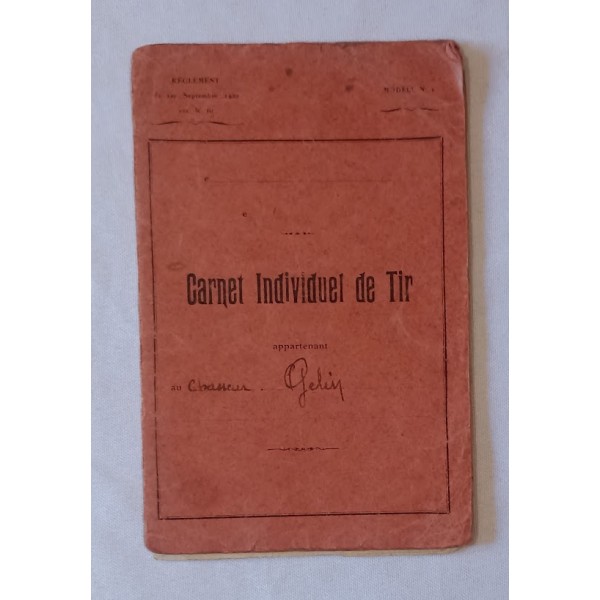 Carnet de Tir 22ème...