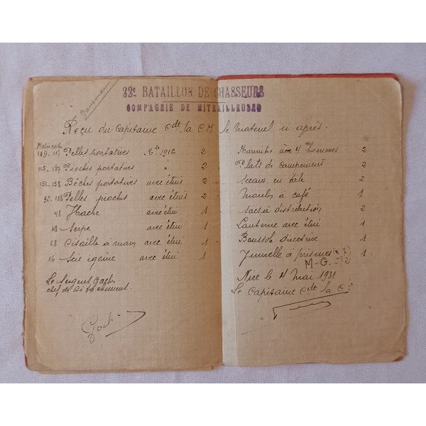 Carnet de Tir 22ème...