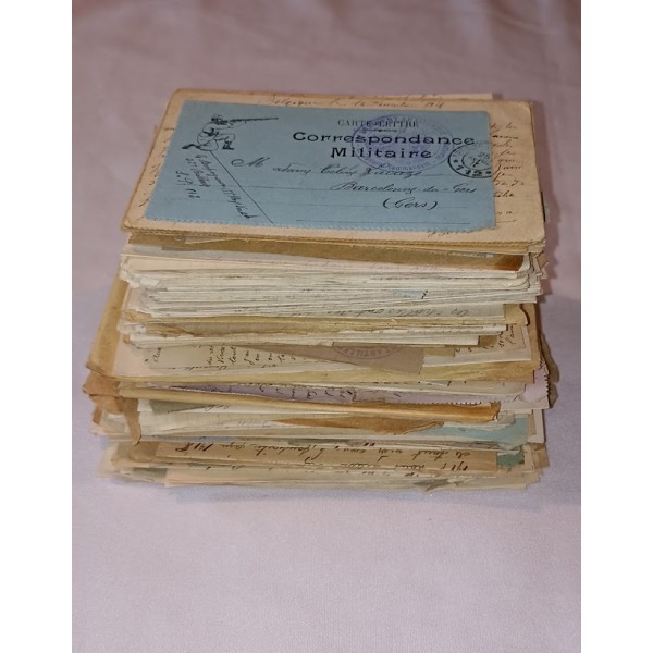 Lettres correspondance Poilu soldat en 14/18 WW1