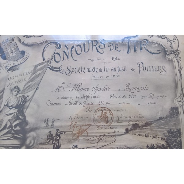Cadre Concours de tir au...