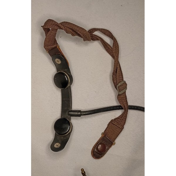 Ecouteur et laryngophone personnel navigant USAAF WW2