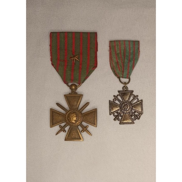Médailles Croix de Guerre...