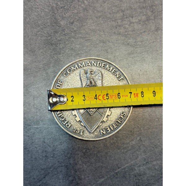 Médaille de table militaire 1er Régiment de Commandement et de Soutien  Armée de Terre française