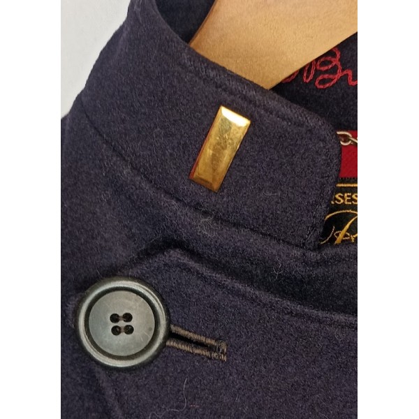 Cape Officier US Nurses Waac laine bleu marine nominatif WW2
