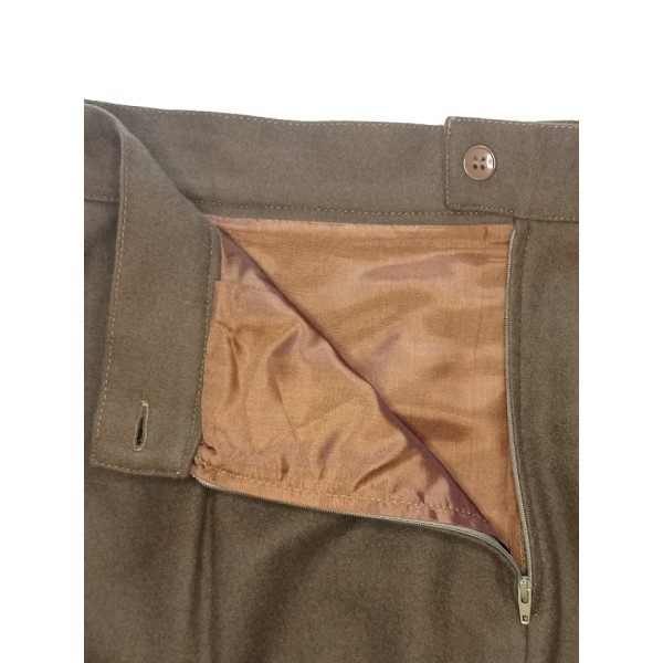 Jupe Officier US WAAC wool chocolat fabrication tailleur