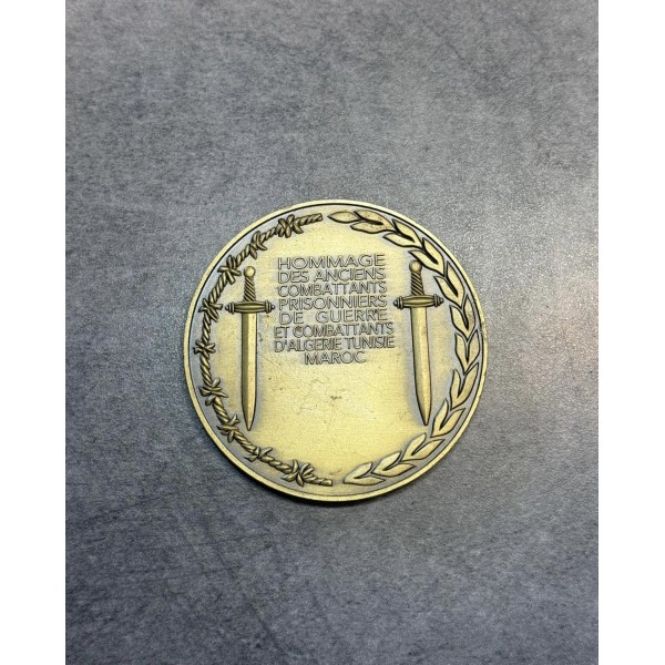 Médaille de table FNCPG-CATM – Anciens Combattants d’Algérie Tunisie Maroc