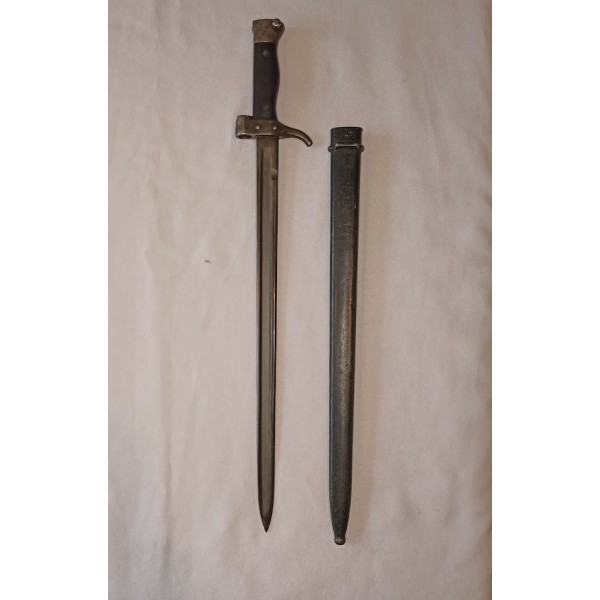 Baïonnette Mousqueton Berthier 1892 1er modèle même numéro WW1