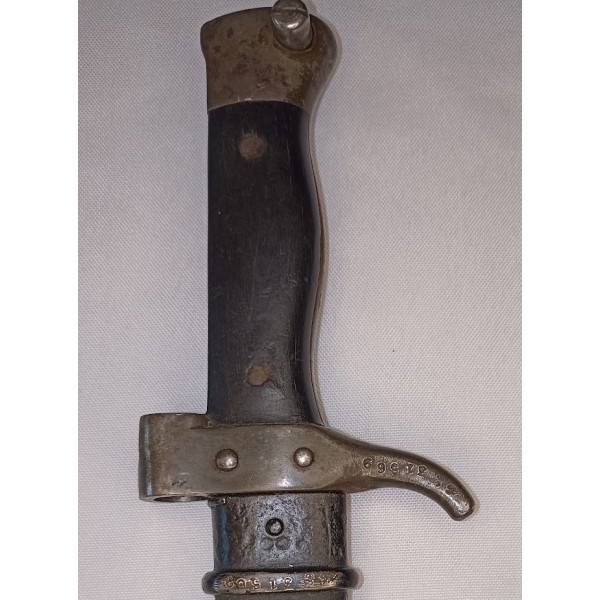 Baïonnette Mousqueton Berthier 1892 1er modèle même numéro WW1