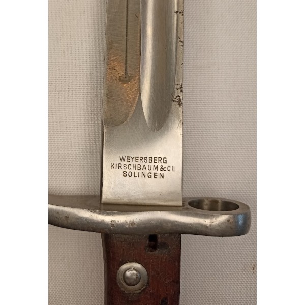 Baïonnette MAUSER 1908 contrat export Brésil même numéro WW1