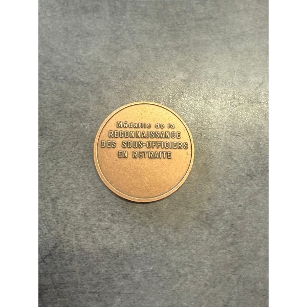Médaille de table UNSOR – Union Nationale des Sous-Officiers en Retraite
