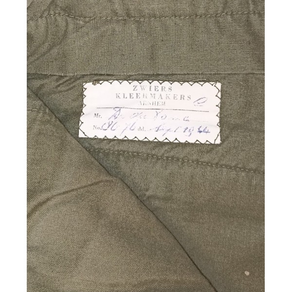 Pantalon Officier Anglais fabrication tailleur ARNHEM 1944 WW2