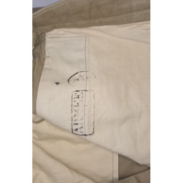 Pantalon beige type Chino Armée Française guerre Algérie