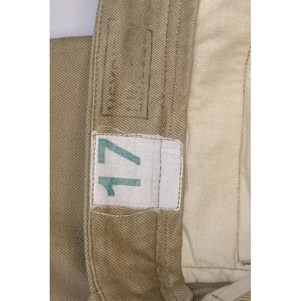 Pantalon beige type Chino Armée Française guerre Algérie