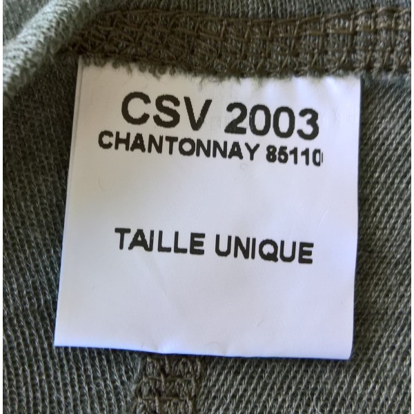 Cagoule grand-froid équipage de char