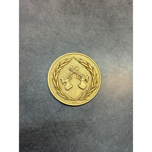 Médaille en métal doré –...