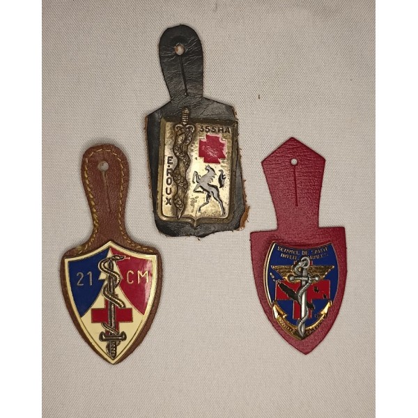 Médailles insignes rappels Colonel Service de Santé Vintage