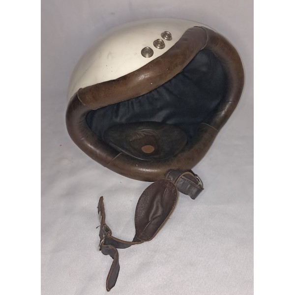 Ensemble pilote casque Guéneau type BE lunette ceinture maintien vintage